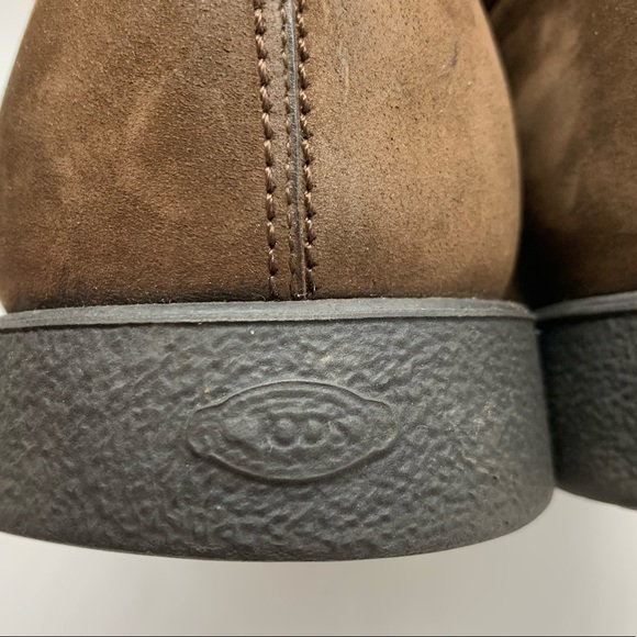 Men’s Auth Tod’s Derby Oxford Lace Up Brown Suede Lace Up Shoes Size 8 - Picture 13 of 15